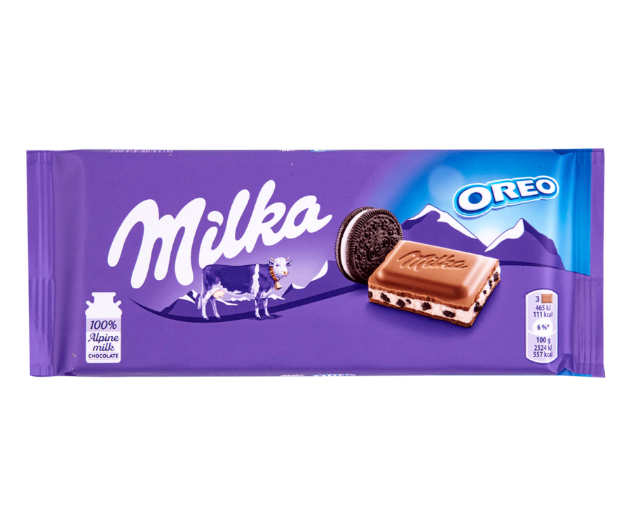 Milka Oreo Alpine Milk Chocolate 100 Gram