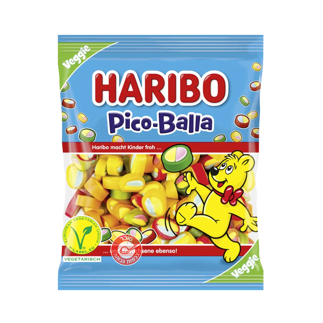 Haribo Pico Balla Veggie- הריבו פיקו בלה 160 גר - ChocolateWorld