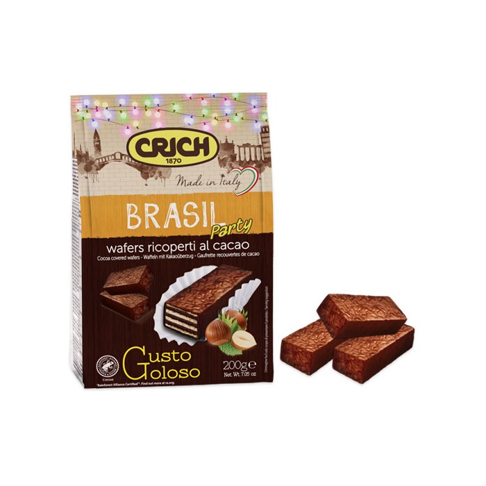 Wafers Cocoa Covered 200g Crich‏