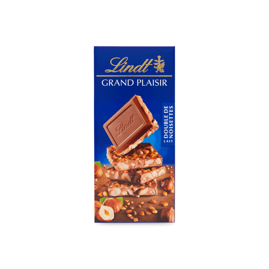 Lindt Grand Plaisir Milk Double Hazelnut 150g F 1