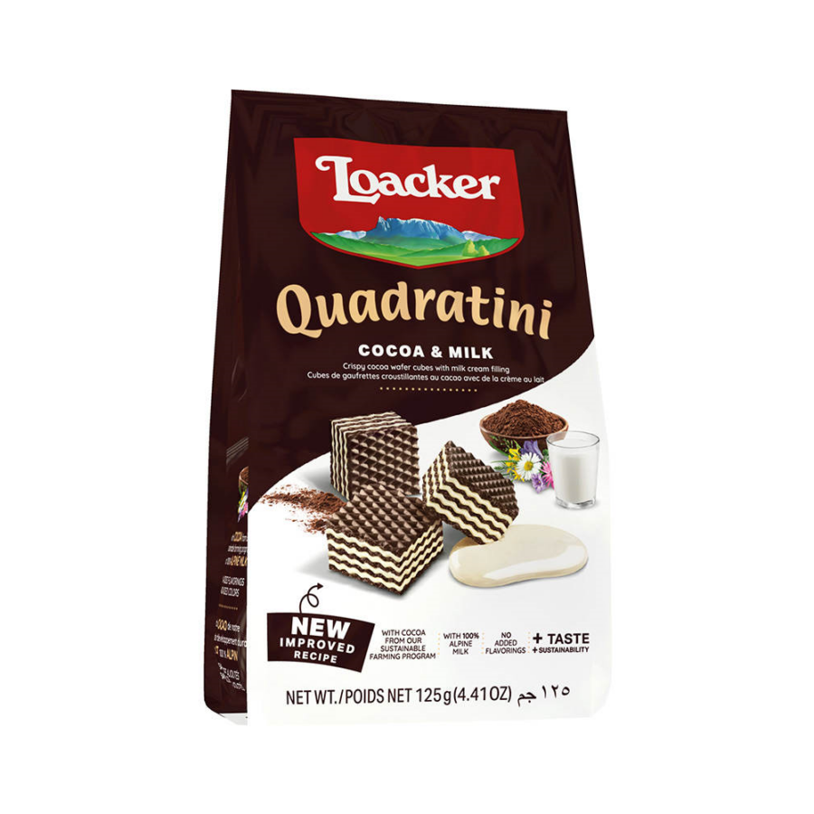 Loacker Loackerquadratinicocoaandmilkwafer125g 8000380180783 1