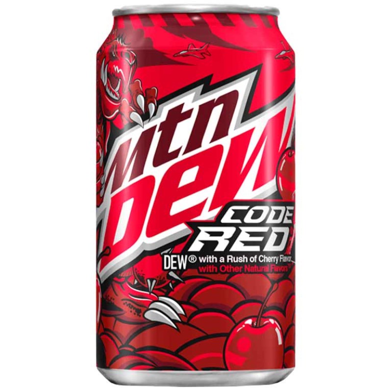 Mtn Dew Code Red 355ml