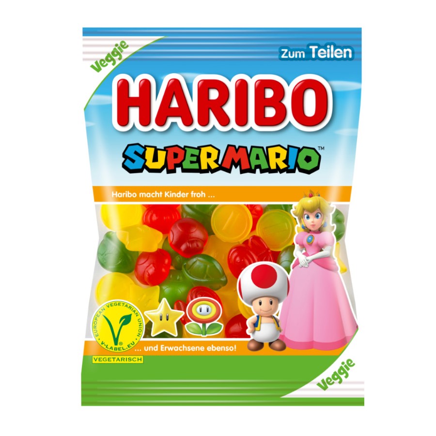 סוכריות גומי צמחוניות Haribo Super Mario Veggie